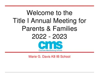 Title I Schools and Parent Engagement