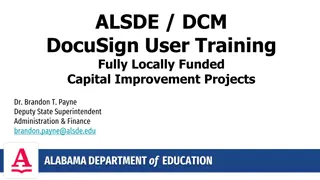 DocuSign Process for Fully Locally Funded Capital Improvement Projects in Alabama