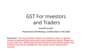 GST Implications for Investors and Traders