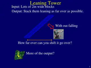 Leaning Tower Stacking Challenge: How Far Can You Go?