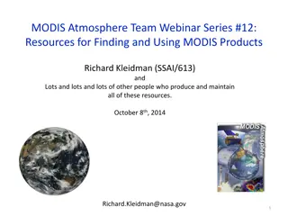 Resources for Finding and Using MODIS Products