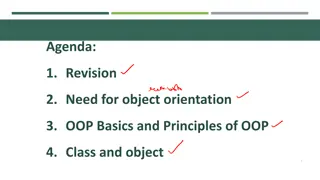 Introduction to Object Orientation and OOP Principles