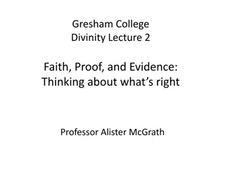 Perspectives on Faith and Evidence from Notable Thinkers