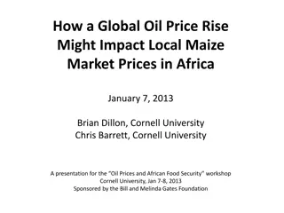 Impact of Global Oil Price Rise on Local Maize Market Prices in Africa