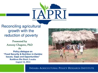 Reconciling Agricultural Growth with Poverty Reduction in Zambia