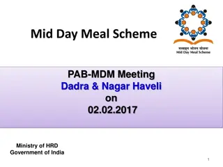 Mid Day Meal Scheme Review in Dadra & Nagar Haveli