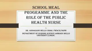 Role of Public Health Nurse in School Meal Programmes