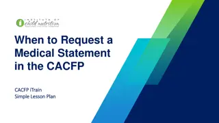 Understanding When to Request a Medical Statement in CACFP