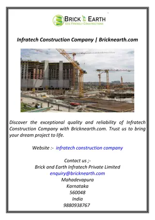 Infratech Construction Company | Bricknearth.com