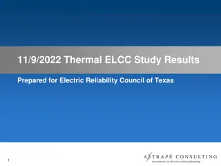 Thermal ELCC Study Results for Electric Reliability Council of Texas