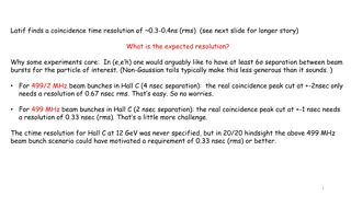 Optimizing Time Resolution in Coincidence Experiments