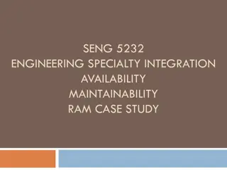 Availability and Maintainability in Engineering