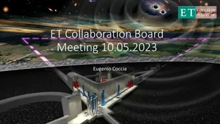 Progress and Challenges in ET Collaboration Board Meeting