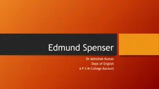 The Life and Works of Edmund Spenser: A Poetic Journey