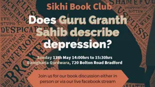 Understanding Depression in Sikhism: Insights from Guru Granth Sahib