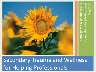 Secondary Trauma and Burnout in Helping Professionals