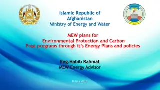 Afghanistan Ministry of Energy and Water's Sustainable Energy Initiatives