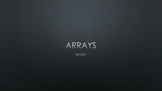 Arrays Review and Code Challenges