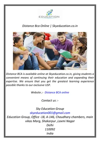 Distance Bca Online | Skyeducation.co.in