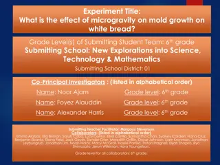 Effect of Microgravity on Mold Growth on White Bread