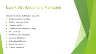 Export Distribution Channels and Factors