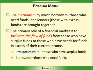 Financial Markets: Mechanisms and Efficiency