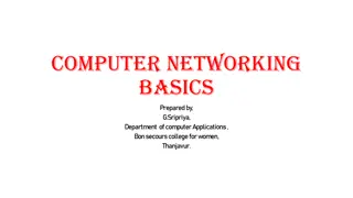 Computer Networking Basics and Distributed Systems