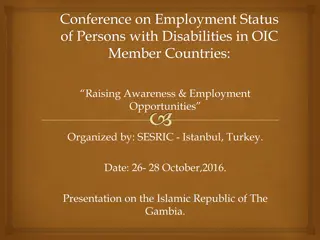 Employment Status of Persons with Disabilities in The Gambia