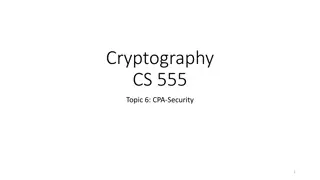 CPA-Security and Multiple Message Security in Cryptography