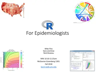 Epidemiologists Course Overview and Logistics for Fall 2018