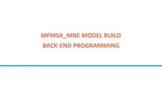 Detailed Process of Building MFMSA_MNE Model in Back-end Programming