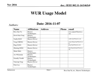 IEEE 802.11-16/1465r0: Smart Home Usage Model in Nov. 2016