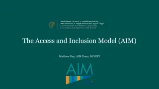 The Access and Inclusion Model (AIM) - Supporting Inclusion in Early Learning and Care Settings