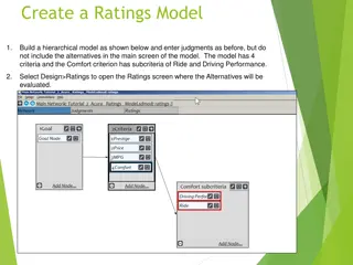 Building Hierarchical Ratings Model without Alternatives Listed