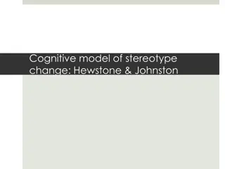 Cognitive Model of Stereotype Change: Three Models Explored