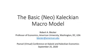 Neo-Kaleckian Macro Model Overview