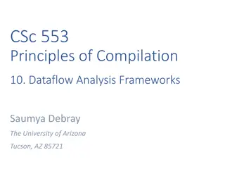 Dataflow Analysis Frameworks in Compilation