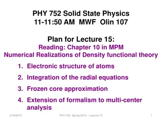 The Kohn-Sham Equations in Solid-State Physics