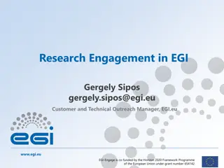 Research Engagement in EGI: Strategies and Target Groups