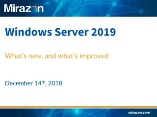 Windows Server 2019: What's New and Improved Overview