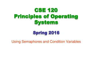 Principles of Operating Systems Synchronization Mechanisms