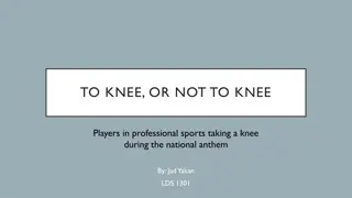 The Impact of Players Taking a Knee During the National Anthem