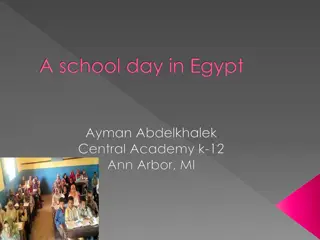 A School Day in Egypt: Contrasting Educational Routines in Egypt and America