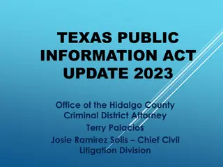 Understanding Texas Public Information Act Update 2023 in Hidalgo County