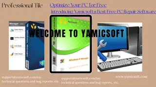 Optimize Your PC for Free Introducing Yamicsoft's Best Free PC Repair Software