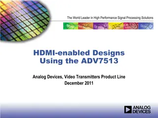 High Performance Signal Processing Solutions with ADV7513 Analog Devices