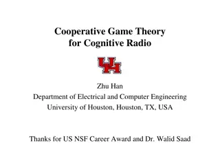 Cognitive Radio Network and Game Theory Exploration at University of Houston