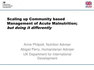 Innovative Approaches in Scaling Up Community-Based Management of Acute Malnutrition