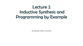 Programming by Example: A Journey into Inductive Synthesis