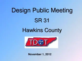 Public Meeting for SR 31 Hawkins County Project Updates